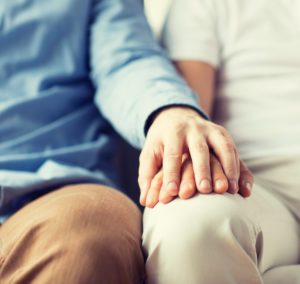 Own your part, instead of focusing on your partner, and you can be happy like the hand holding couple pictured here.