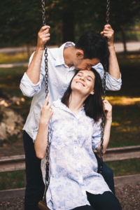 Learning how to understand ourselves, communicate, and reach out to our partners can facilitate long, happy relationships like that of the couple pictured.