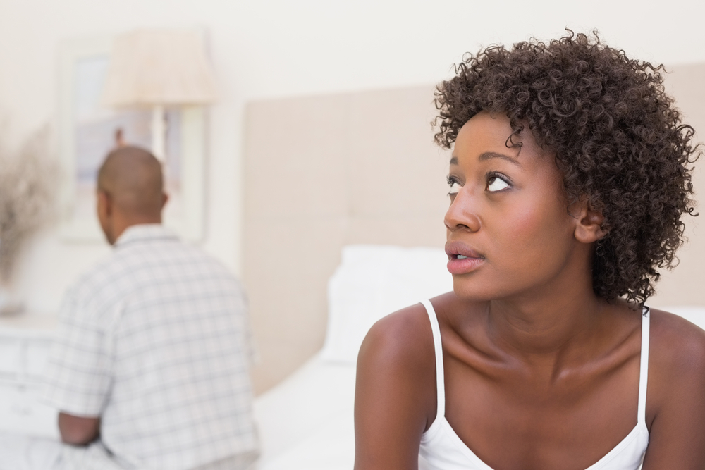 Changing harmful habits can help your relationship thrive, leaving you less concerned than the woman pictured worrying about her relationship.